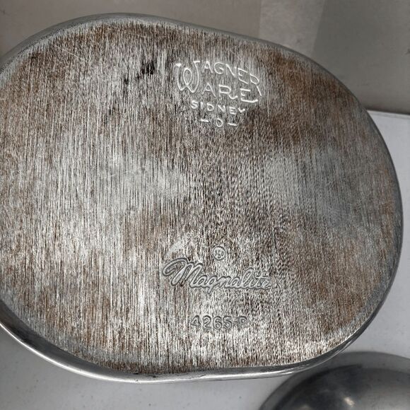 Vintage 1960s Magnalite Roaster Wagner Ware Sidney O 4265-P Aluminum with Trivet - Picture 16 of 16